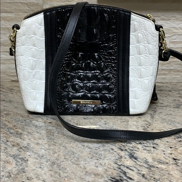 Brahmin crossbody bag croc embossed leather - Picture 2 of 4